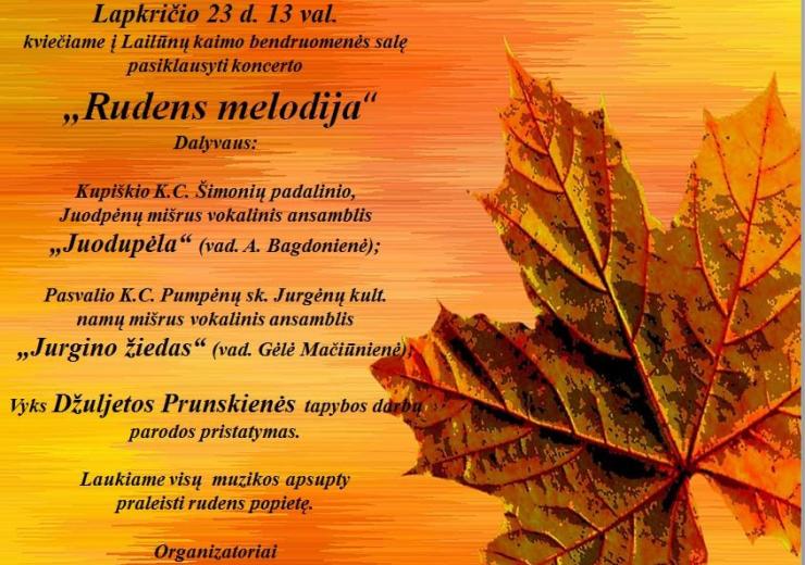 Renginys RUDENS MELODIJA