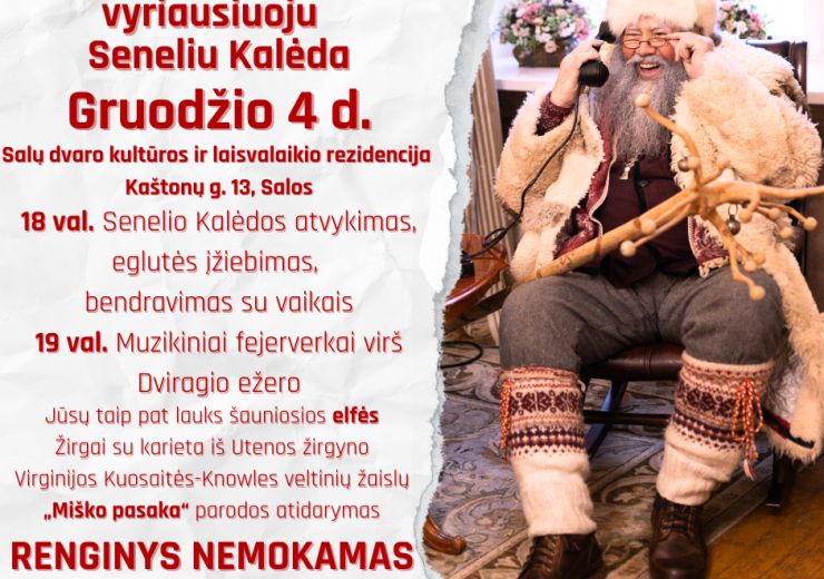 SUSITIKIMAS SU LIETUVOS VYRIAUSIUOJU SENELIU KALĖDA